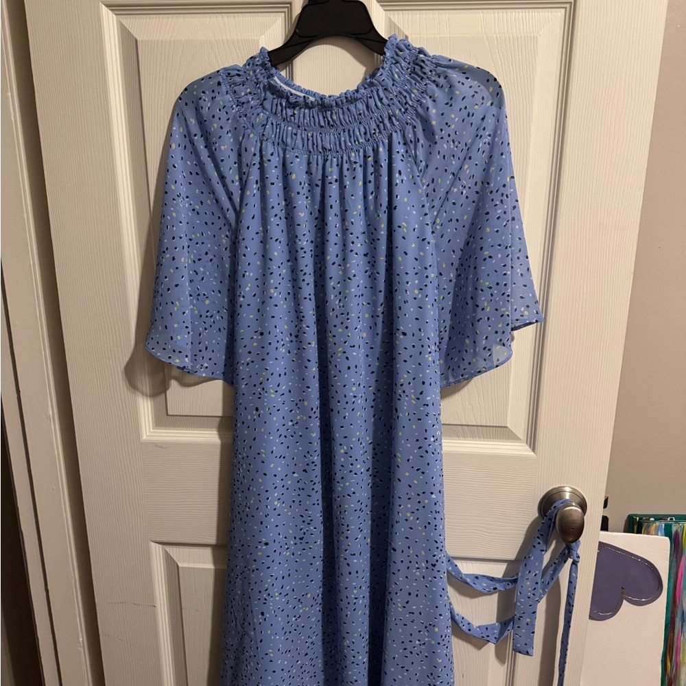 Blue Polka Dot Dress